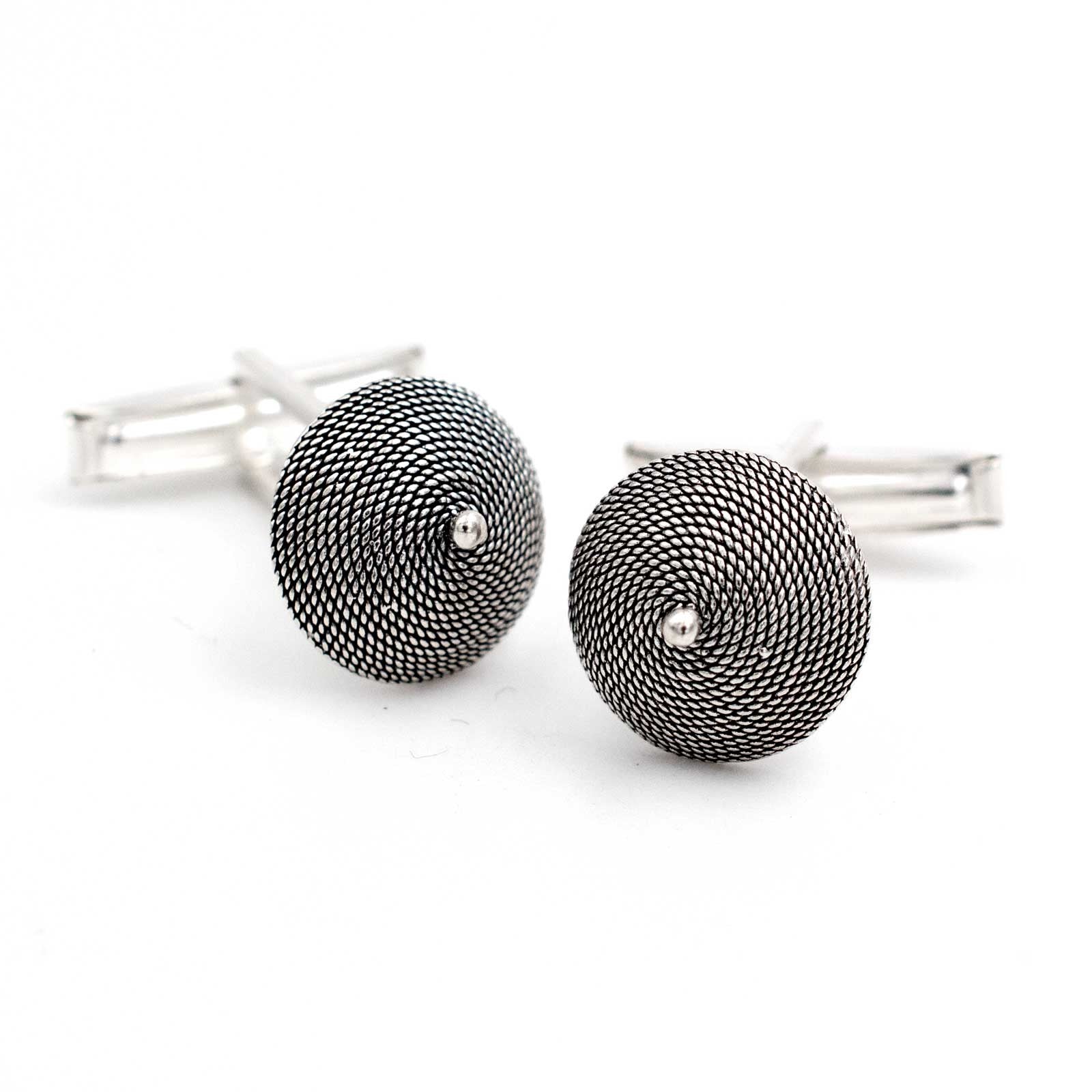Gemelli sardi con corbula in argento