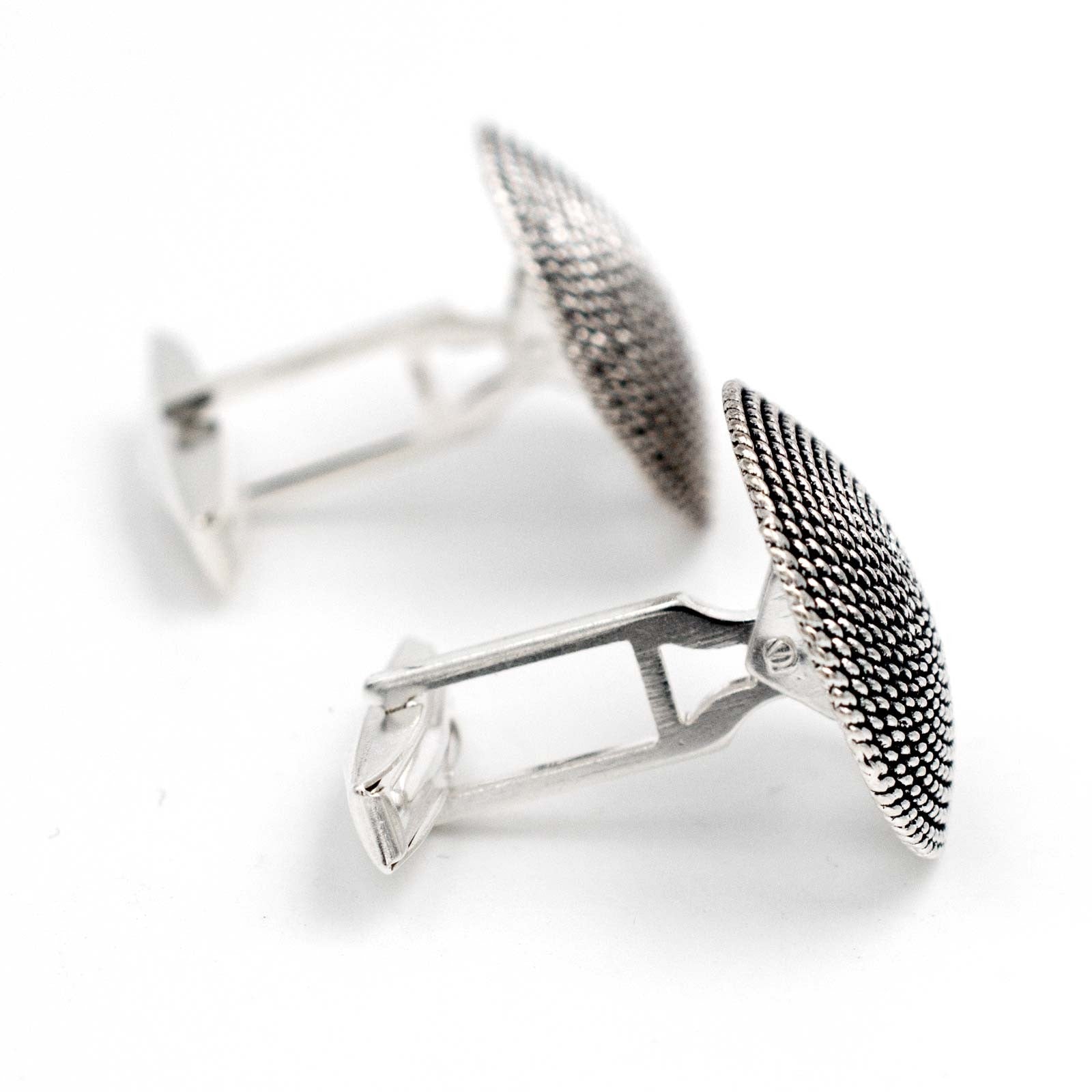 Gemelli sardi con corbula in argento