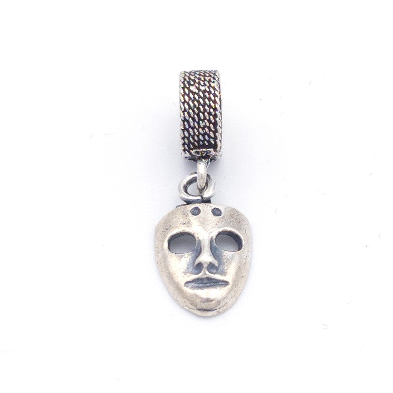 Charm pendente maschera sarda in argento