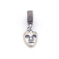 Charm pendente maschera sarda in argento
