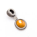 Charm pendente in argento con occhio di Santa Lucia