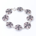Bracciale sardo "Sa Pintadera" in argento