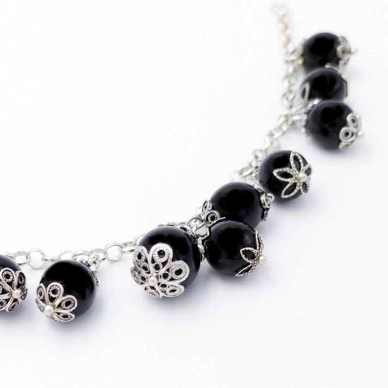 Bracciale sardo in argento con kokkos