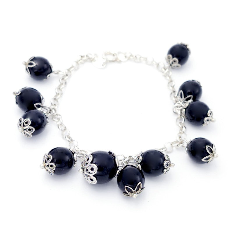 Bracciale sardo in argento con kokkos