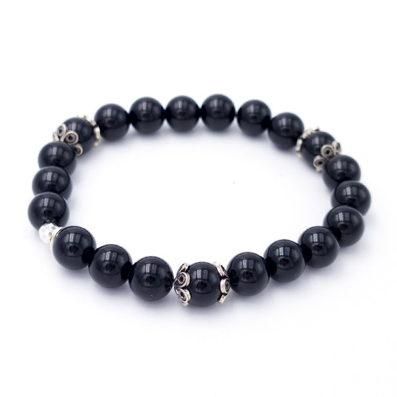 Bracciale sardo in argento con kokkos e more