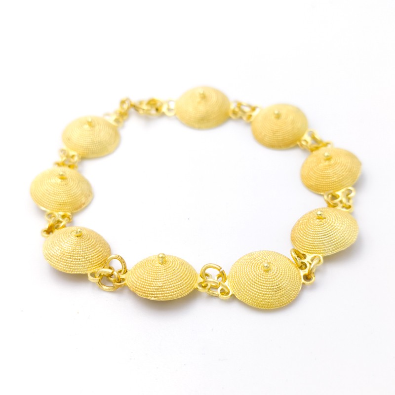 Bracciale sardo in filigrana d’argento a corbula