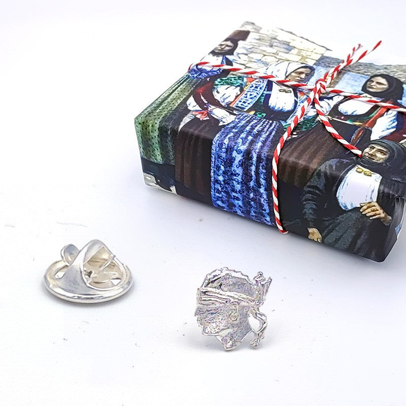Spilla da giacca in argento "Moro"