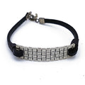 Bracciale sardo in cuoio e filigrana d'argento