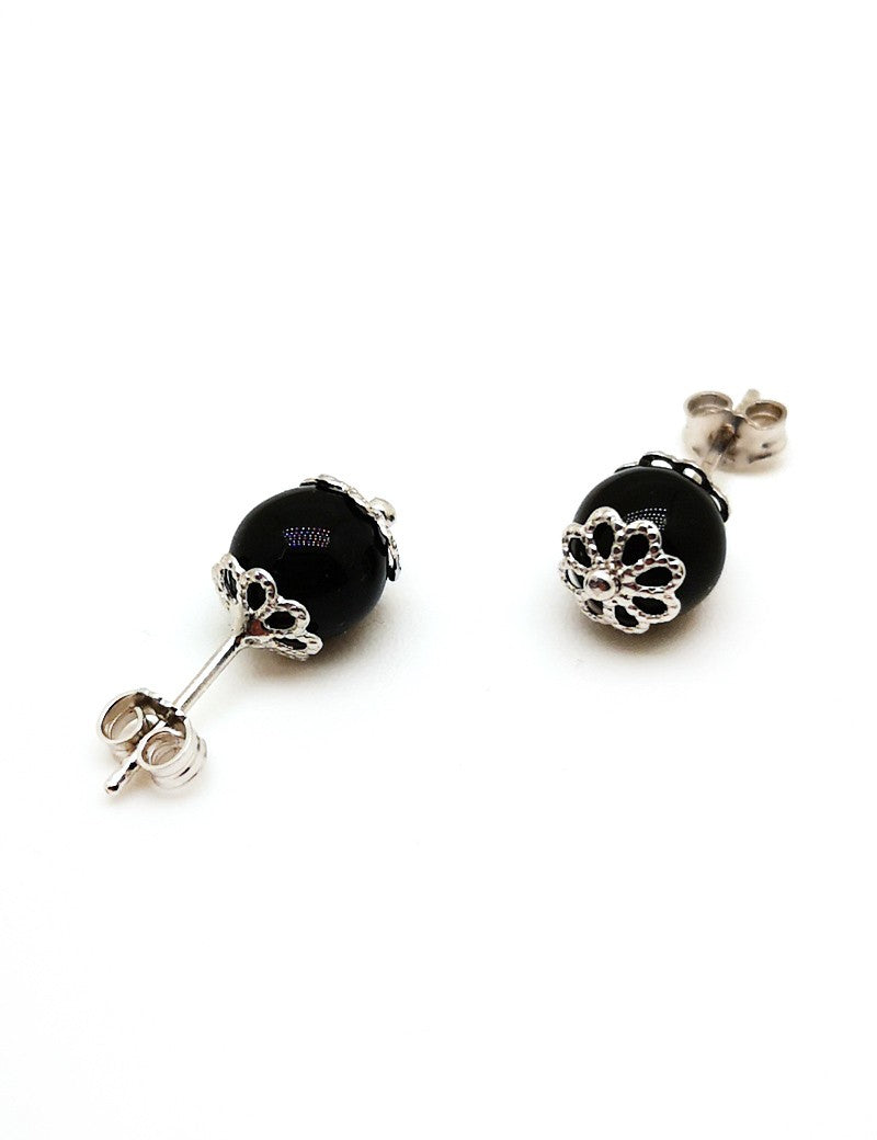 Orecchini sardi in argento con kokkos