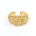 Sardinian faith ring in silver filigree