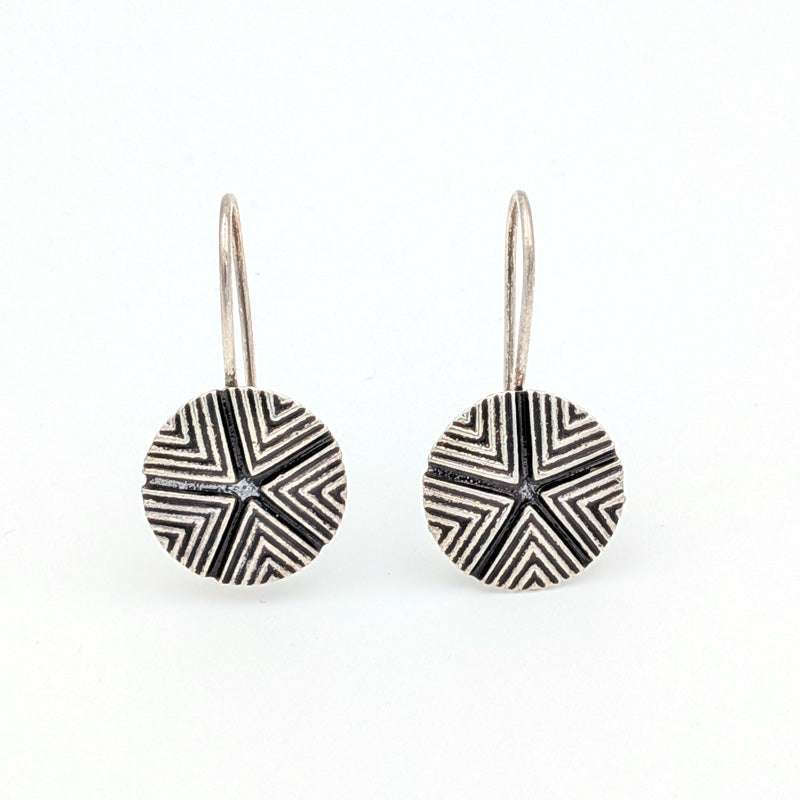 Sardinian "Sa Pintadera" earrings in silver