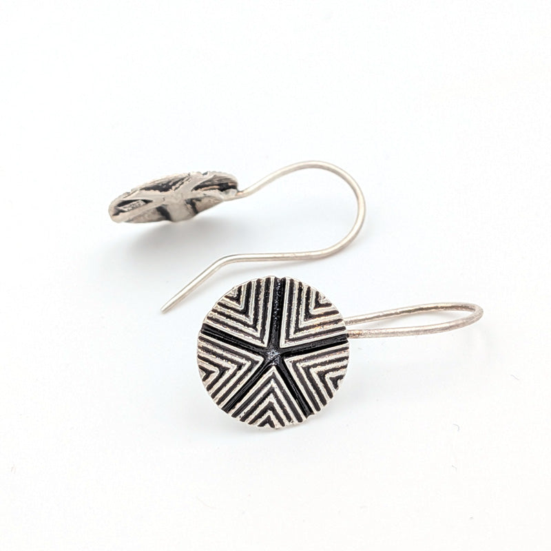 Sardinian "Sa Pintadera" earrings in silver