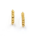 Sardinian filigree silver hoop earrings